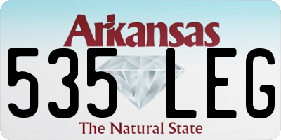 AR license plate 535LEG