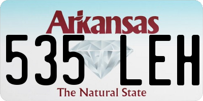 AR license plate 535LEH