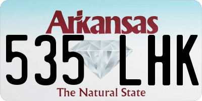 AR license plate 535LHK