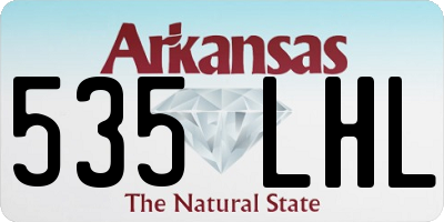 AR license plate 535LHL