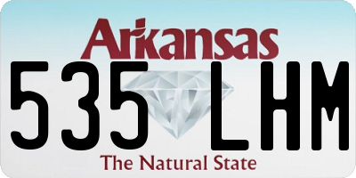 AR license plate 535LHM