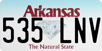 AR license plate 535LNV
