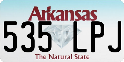 AR license plate 535LPJ