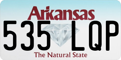 AR license plate 535LQP