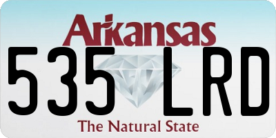 AR license plate 535LRD