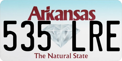 AR license plate 535LRE