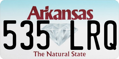 AR license plate 535LRQ