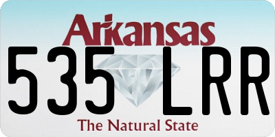 AR license plate 535LRR