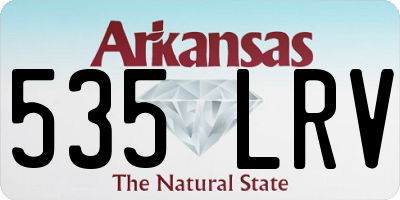 AR license plate 535LRV