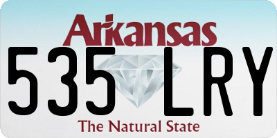 AR license plate 535LRY