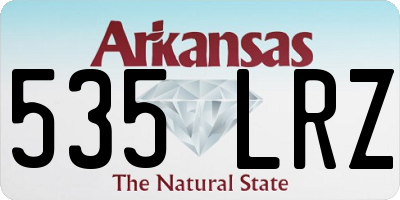 AR license plate 535LRZ