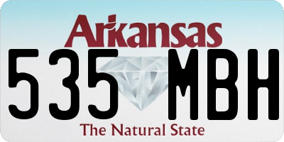 AR license plate 535MBH