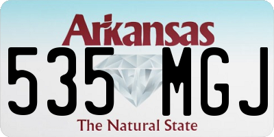 AR license plate 535MGJ