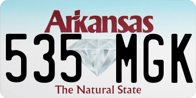 AR license plate 535MGK