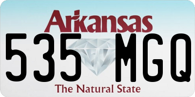 AR license plate 535MGQ
