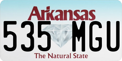 AR license plate 535MGU