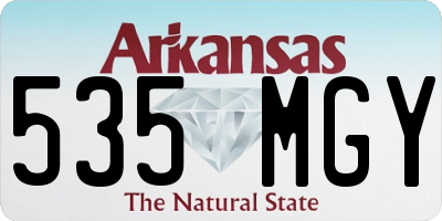 AR license plate 535MGY