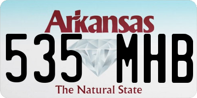 AR license plate 535MHB