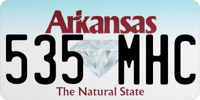 AR license plate 535MHC