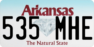 AR license plate 535MHE
