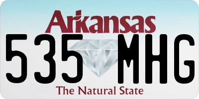 AR license plate 535MHG