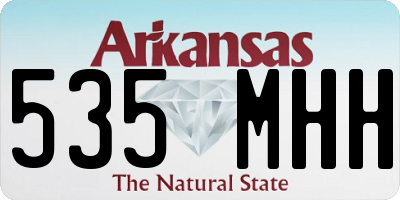 AR license plate 535MHH