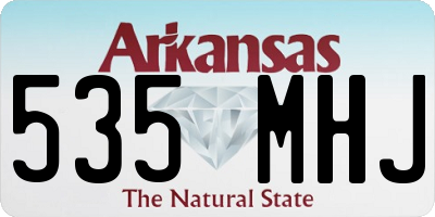 AR license plate 535MHJ