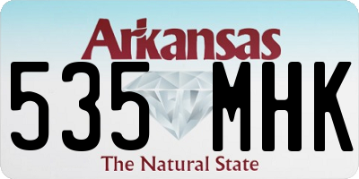AR license plate 535MHK