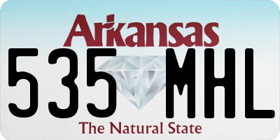 AR license plate 535MHL