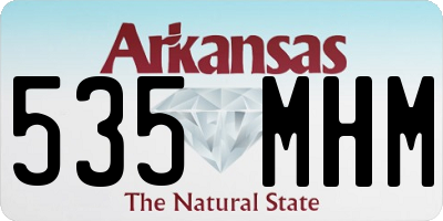 AR license plate 535MHM