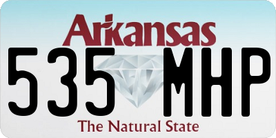 AR license plate 535MHP
