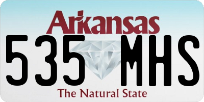 AR license plate 535MHS