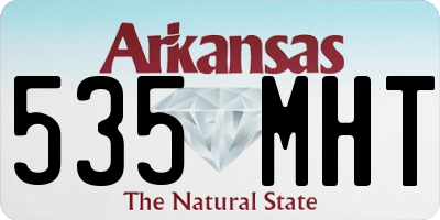 AR license plate 535MHT