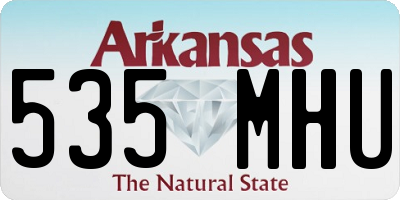 AR license plate 535MHU