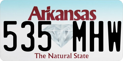 AR license plate 535MHW