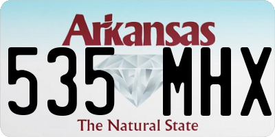 AR license plate 535MHX
