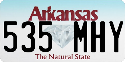 AR license plate 535MHY