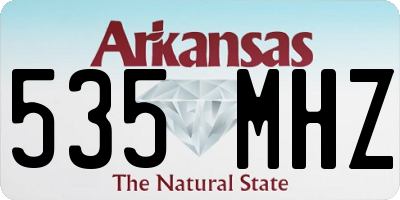 AR license plate 535MHZ