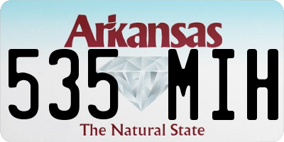 AR license plate 535MIH