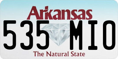 AR license plate 535MIO
