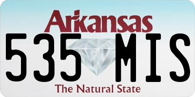 AR license plate 535MIS