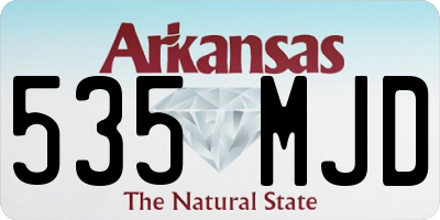 AR license plate 535MJD