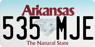 AR license plate 535MJE