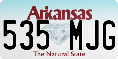 AR license plate 535MJG