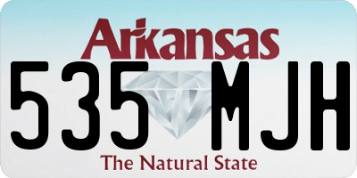AR license plate 535MJH