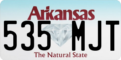 AR license plate 535MJT