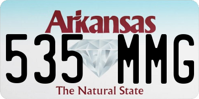 AR license plate 535MMG