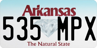 AR license plate 535MPX