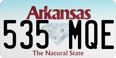 AR license plate 535MQE