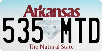 AR license plate 535MTD